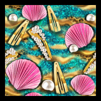 Hair Clasp And Sea Shells With Leopard Beach Seamless Pattern Bbs Premium Tee | Teevron