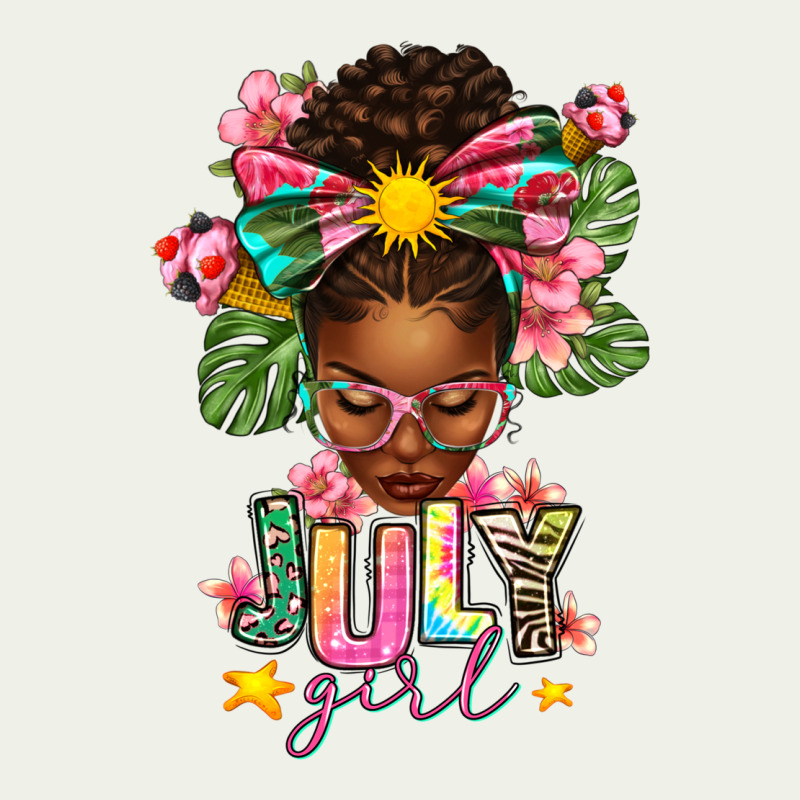 July Girl Afro Woman Summer Urban Heavy Tee by texasbilliewilder | Teevron