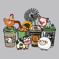 Farm Animal Coffee Cups Long Sleeve Tee | Teevron