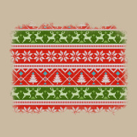 Knitted Christmas Reindeer Pine Tree Background Long Sleeve Tee | Teevron