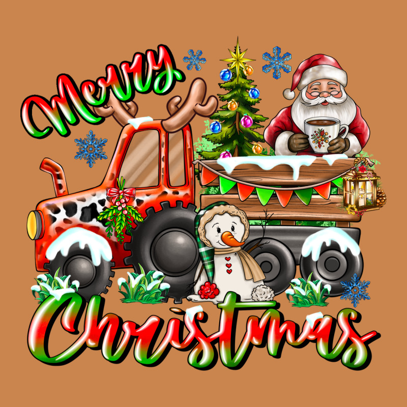 Merry Christmas  Tractor Heavyweight Hoodie by CowhideDigitalArt | Teevron