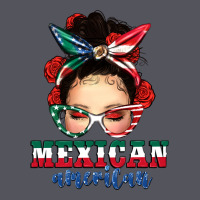 Mexican American Messy Bun Vintage Hoodie | Teevron