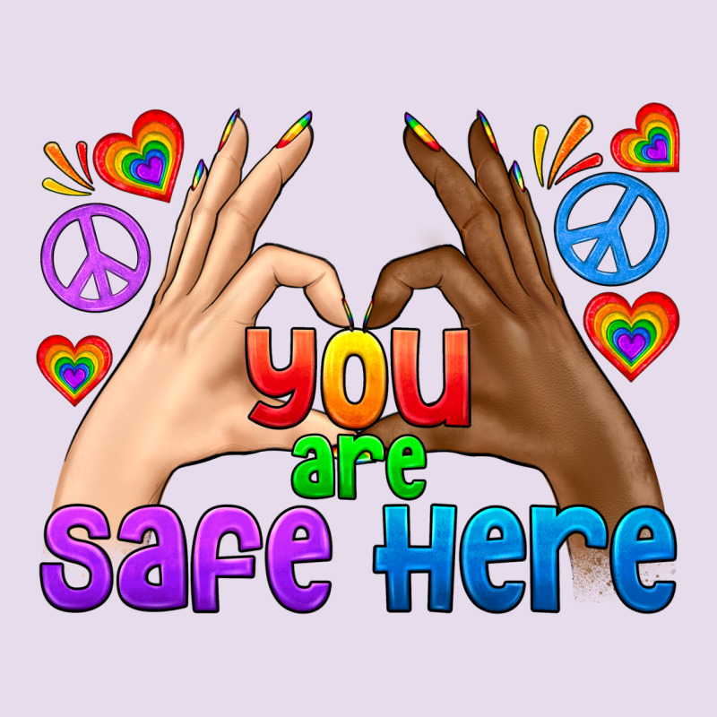 Lgbtq+ You Are Safe Here Premium Hoodie by BundleAndBundleShop | Teevron