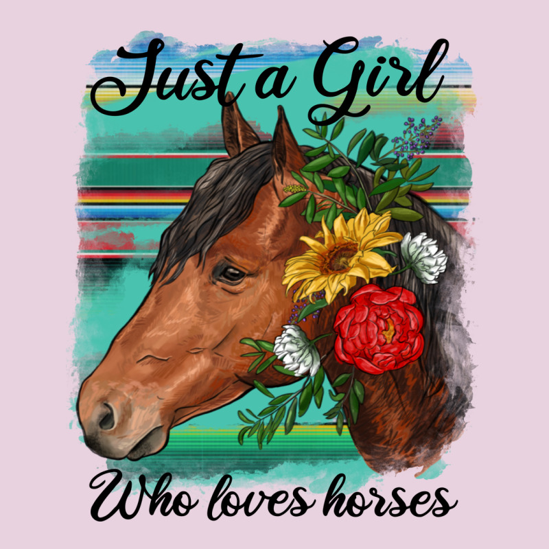 Just A Girl Who Loves Horseshoe Ladies Tee by RanaPortraitStore | Teevron