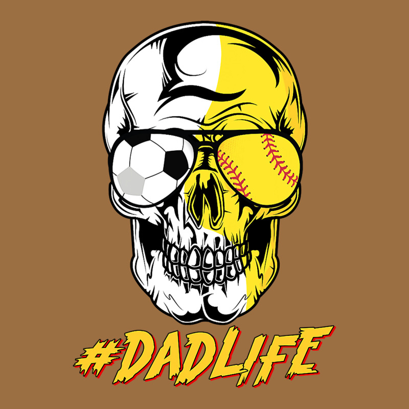 Dad Life Sugar Skull For Soccer Softball Halloween Costume Vintage Tee by maiPhamDesign | Teevron