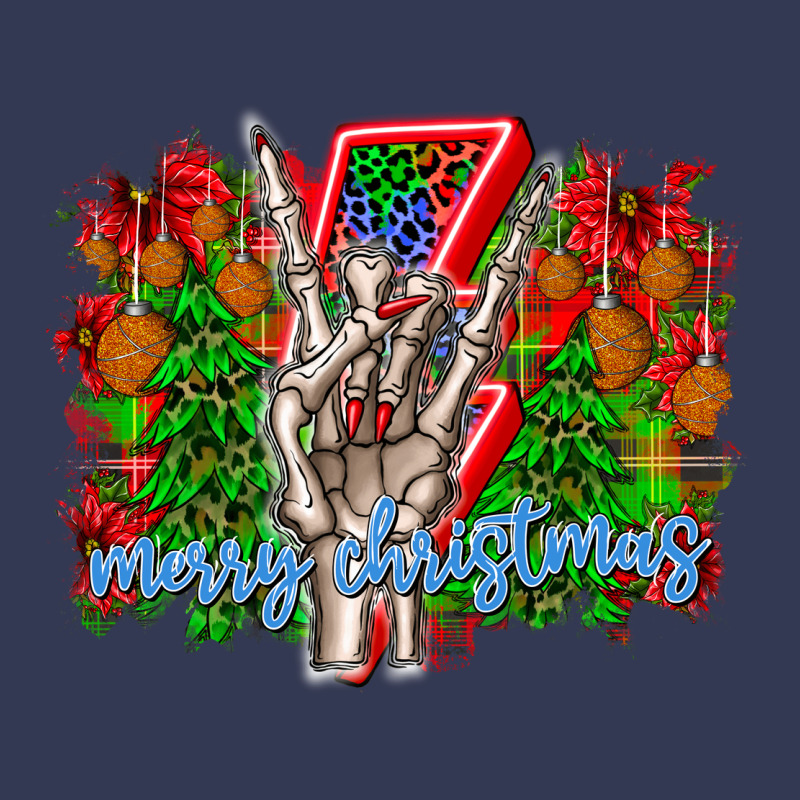 Punk Rock Merry Christmas Heavyweight Hoodie by CowhideDigitalArt | Teevron