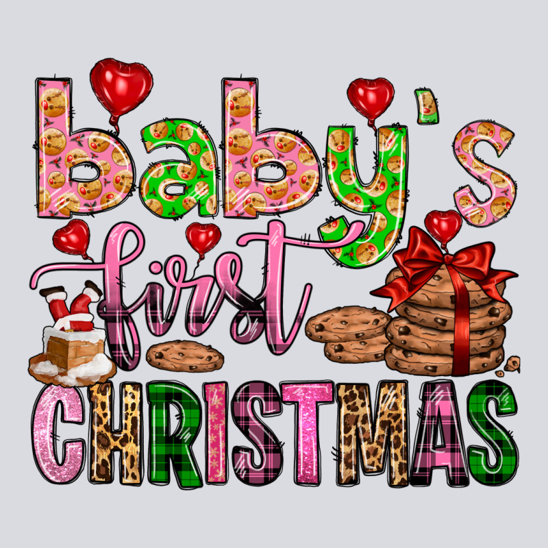Baby's First Christmas Zipper Hoodie by FaDigitalArtStudio | Teevron