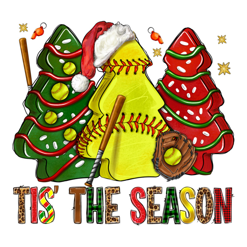 Tis' The Season Softball Christmas Cakes Bbs Premium Tee by BundleAndBundleShop | Teevron