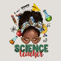 Science Teacher Afro Messy Bun Heavy Core Tee | Teevron