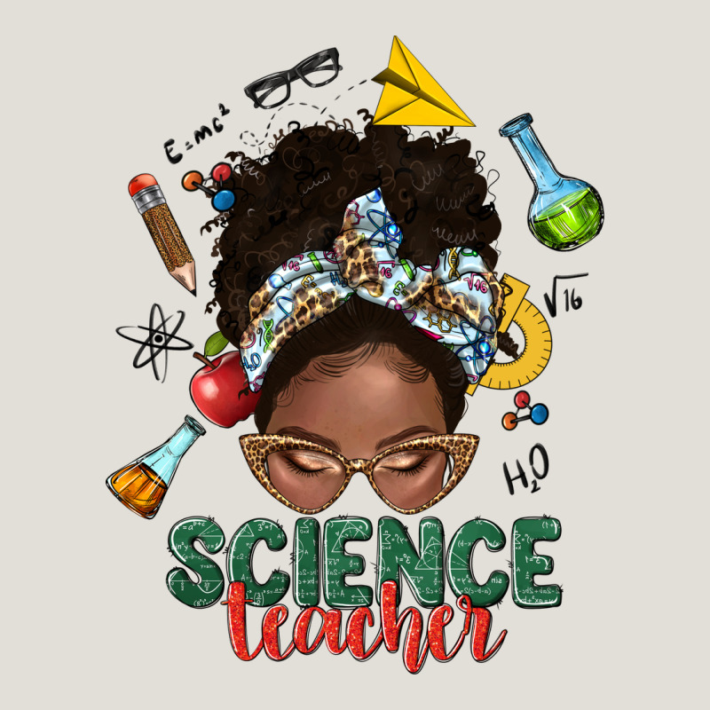 Science Teacher Afro Messy Bun Heavy Core Tee by NancyCooperArtShop | Teevron