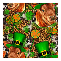 St Patricks  Cow With Candy Zipper Hoodie | Teevron