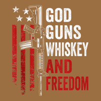 God Guns Whiskey Freedom - Pro Gun American Flag Guns Arts Characters Vintage Tee | Teevron
