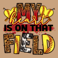 Softball My Heart Is On That Field Vintage Tee | Teevron