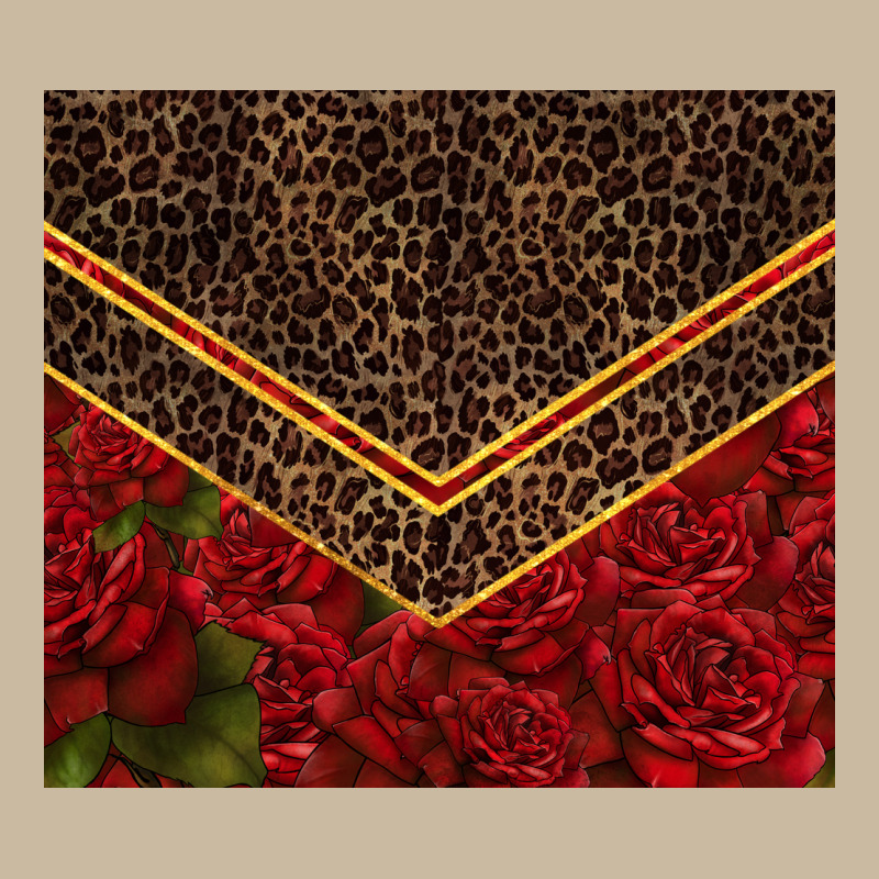 Red Roses With Leopard Long Sleeve Tee by TumblerDesignByShophia | Teevron