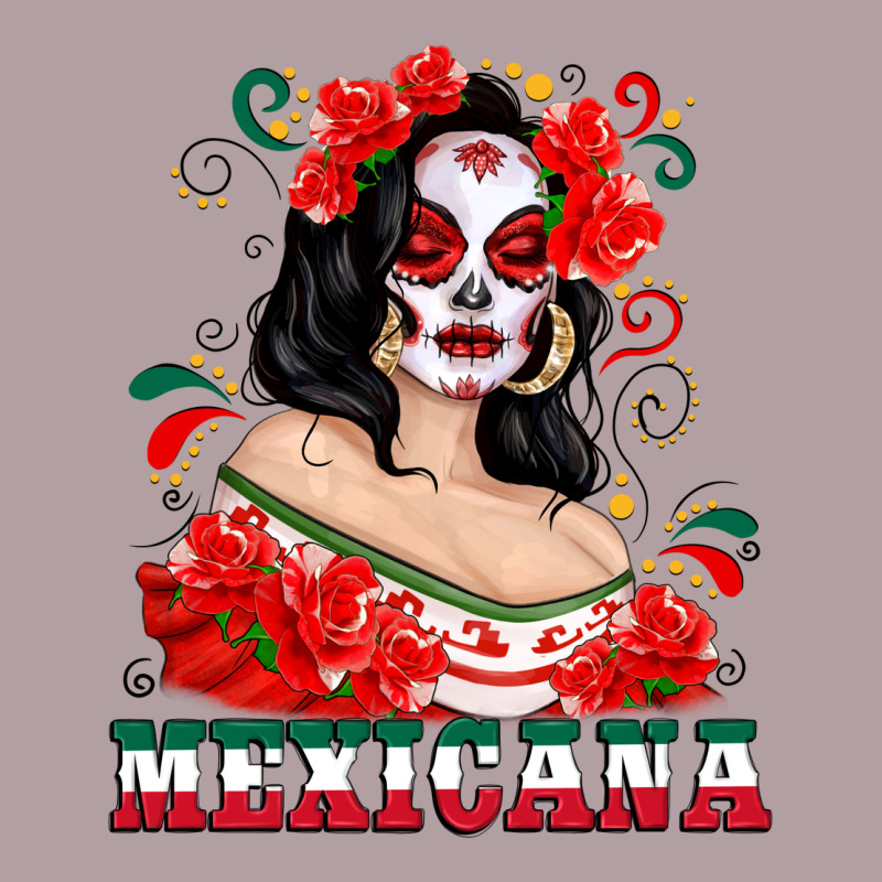 Mexicana With Skull Girl Vintage Hoodie by texasbilliewilder | Teevron