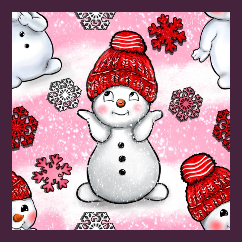Cute Snowman And Snow Flakes Seamless Pattern Bbs Premium Tee by BundleAndBundleShop | Teevron