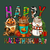 Happy Hallothankmas Coffee Cups Zipper Hoodie | Teevron