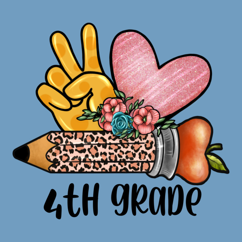 Peace Love 4th Grade Urban Heavy Tee by JahusDesignShop | Teevron