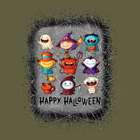 Halloween Funny Set Ghost Mummy Witch Vampire And Pumpkin T Shirt Vintage Tee | Teevron