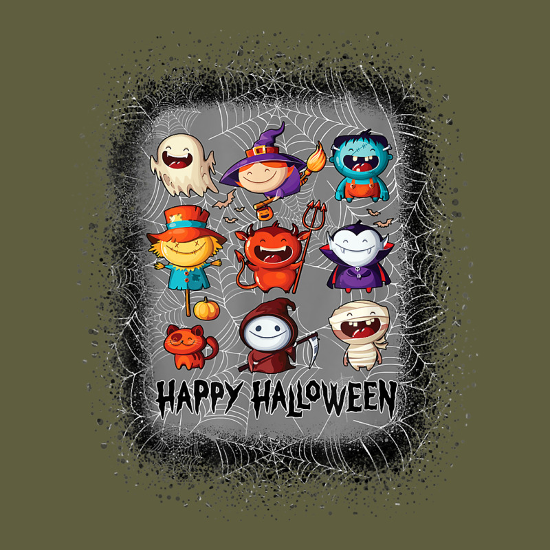 Halloween Funny Set Ghost Mummy Witch Vampire And Pumpkin T Shirt Vintage Tee by maiPhamDesign | Teevron
