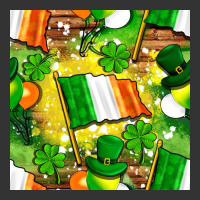 Ireland flag with St. Patrick's Day  digital paper | Teevron