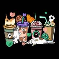 Cat Coffee Cups Long Sleeve Tee | Teevron