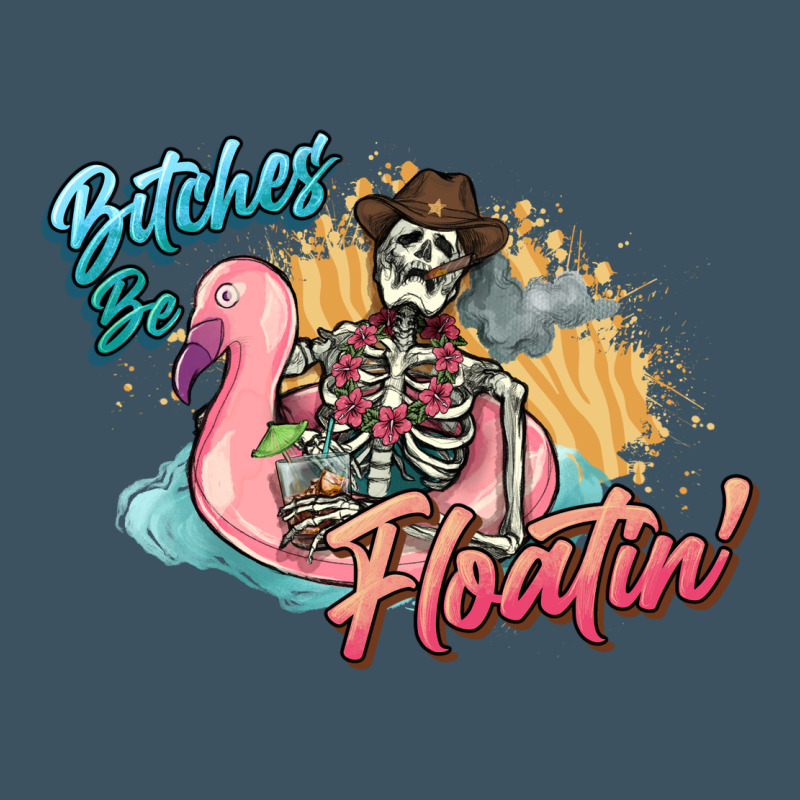Bitches Be Floatin' Skeleton Summer Urban Heavy Tee by NancyCooperArtShop | Teevron
