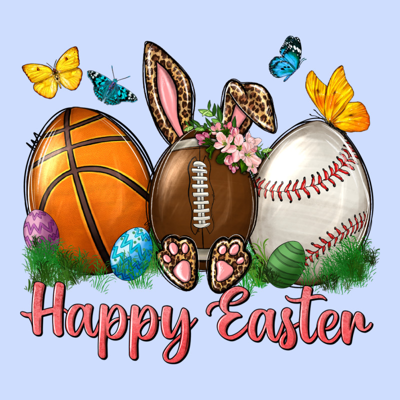 Happy Easter Sports With Butterfly Urban Heavy Tee by NancyCooperArtShop | Teevron