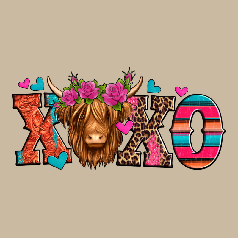Xoxo Valentine's Day Highland Cow Long Sleeve Tee by Jasminsmagicworld | Teevron