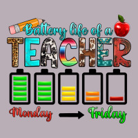 Battery Life Of A Teacher Monday Friday Vintage Tee | Teevron
