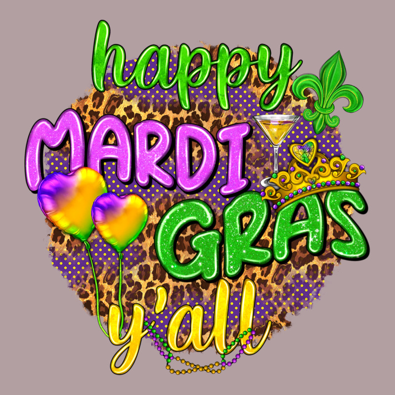 Happy Mardi Gras Y'all Vintage Hoodie by NancyCooperArtShop | Teevron