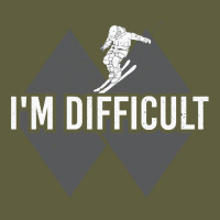 I'm Difficult Double Black Diamond Skiing Vintage Tee | Teevron