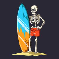 Surfing Skeleton Halloween Themed Surf Lovers Gift Vintage Tee | Teevron