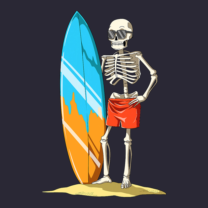 Surfing Skeleton Halloween Themed Surf Lovers Gift Vintage Tee by longCreatives | Teevron