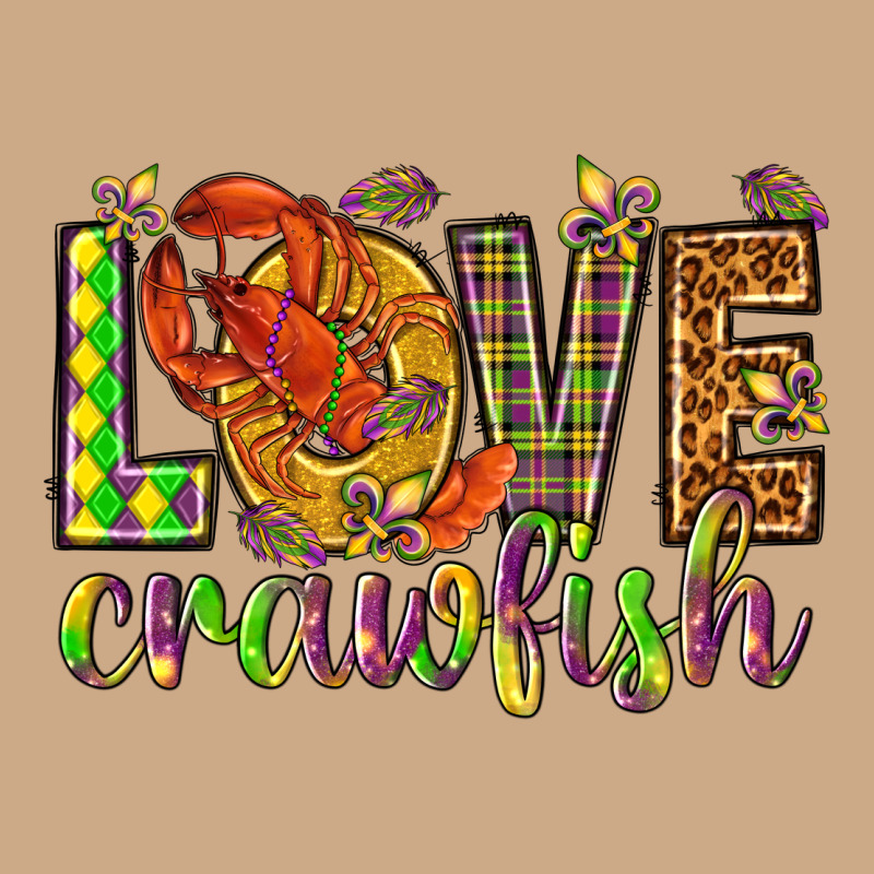 Mardi Gras Love Crawfish Vintage Hoodie by NancyCooperArtShop | Teevron