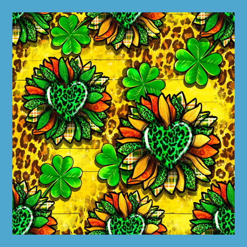 St. Patrick's Sunflower Seamless Pattern Premium Hoodie by BundleAndBundleShop | Teevron