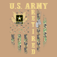 Us Army Retired  Distressed American Flag Patriotic Vintage Tee | Teevron