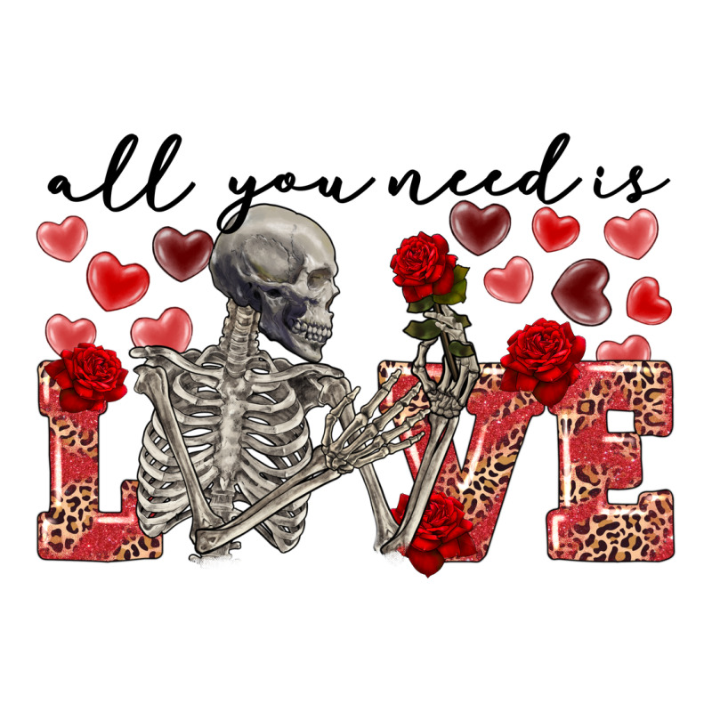 Skeleton All You Need Is Love Premium Hoodie by FaDigitalArtStudio | Teevron