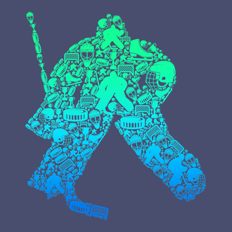 Ice Hockey Goalie Hockey Player Youth Men Kids Boys Vintage Tee by longCreatives | Teevron