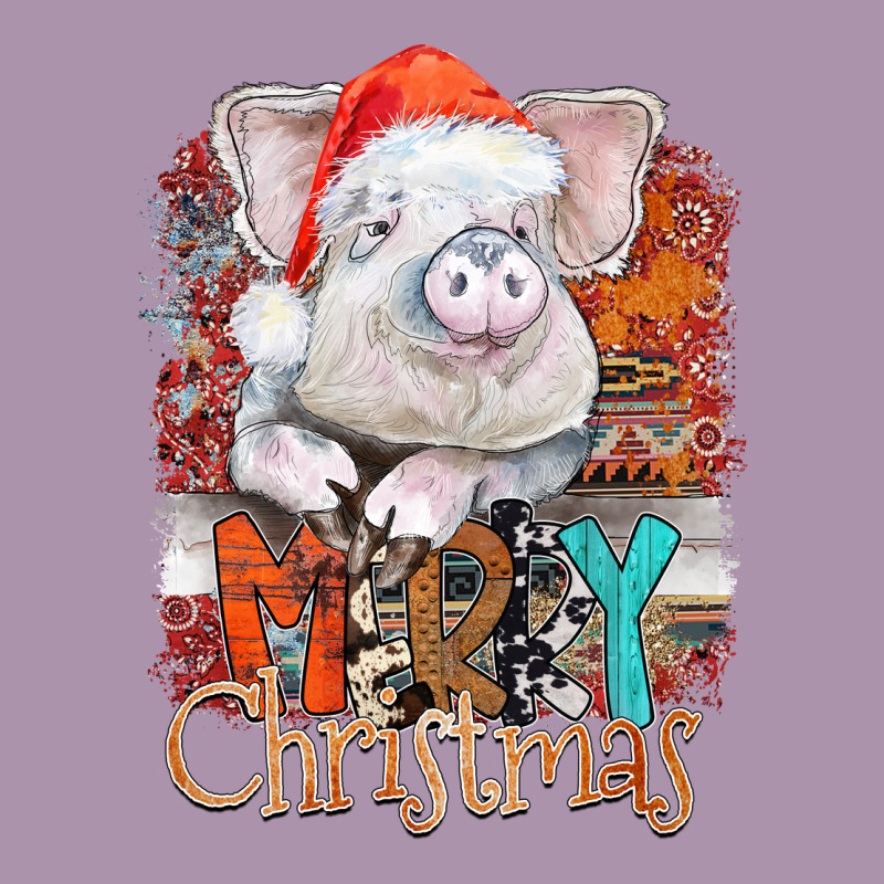 Merry Christmas Pig Heavyweight Hoodie by CowhideDigitalArt | Teevron