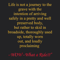 Life Is Not A Journey To The Grave With The Intention Vintage Tee | Teevron