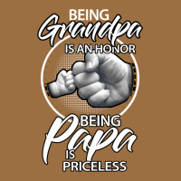 Being Grandpa Is An Honor Being Papa Is Priceless, Gift Dad Vintage Tee | Teevron