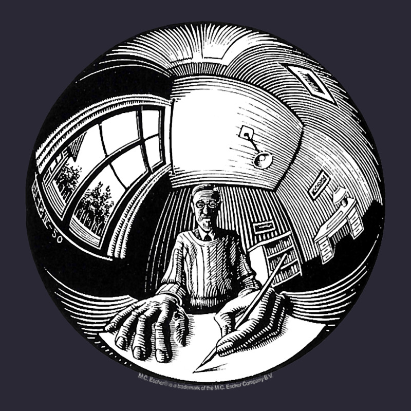 M.c. Escher Spherical Self Portrait Vintage Tee by longCreatives | Teevron