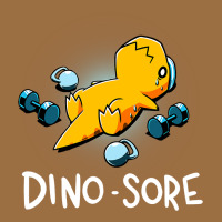 Dino Sore Funny Dinosaur Workout Gym Fitness Lifting Vintage Tee | Teevron