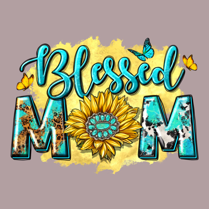 Blessed Mom With Sunflowers Vintage Hoodie by texasbilliewilder | Teevron