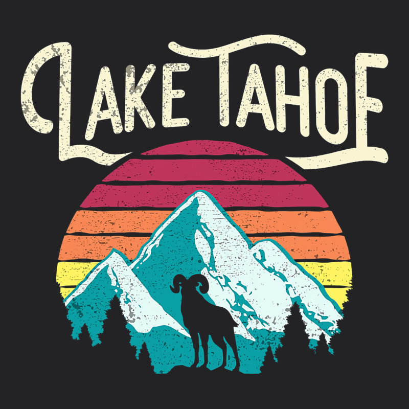 Vintage Lake Tahoe Mountains Retro T Vintage Tee by longCreatives | Teevron