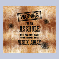 Warning I'm An Asshole With Rusty Background Long Sleeve Tee | Teevron
