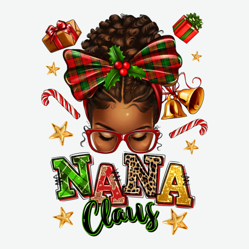 Nana Claus Afro Messy Bun Urban Heavy Tee by texasbilliewilder | Teevron