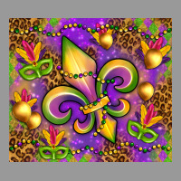 Mardi Gras Fleur De Lis Vintage Hoodie | Teevron