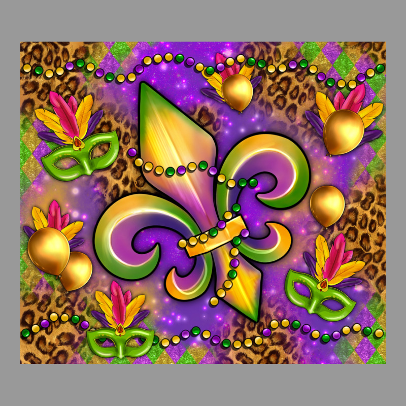 Mardi Gras Fleur De Lis Vintage Hoodie by NancyCooperArtShop | Teevron